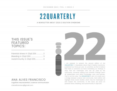 Thumbnail for 22q Quarterly Research Newsletter: vol.1 Issue 2