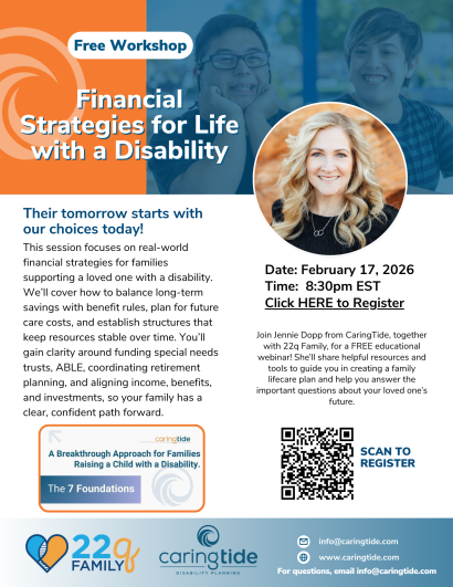 Thumbnail for CaringTide: Financial Webinar Series- Financial Strategies for Life with a Disability