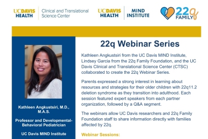 Thumbnail for U.C Davis MIND 22q Webinar Series